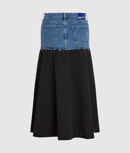 Gonna Karl Lagerfeld Jeans "Mixed Materials" donna