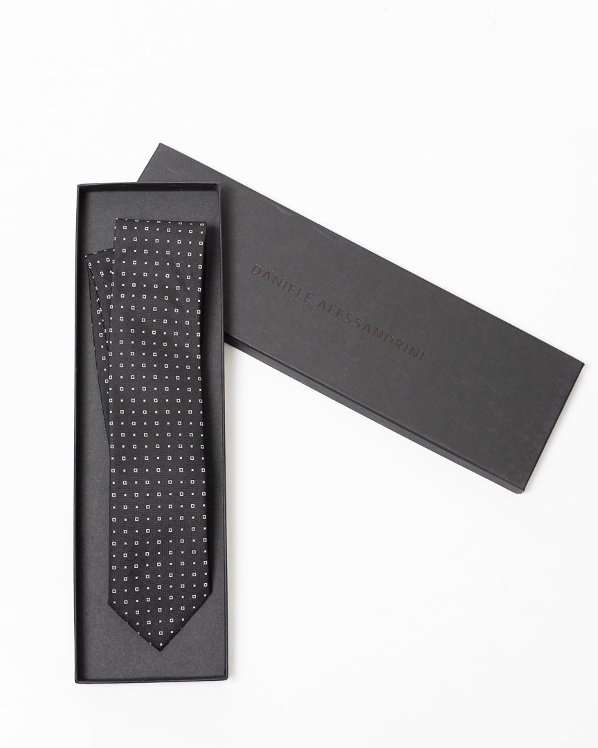 Cravatta Daniele Alessandrini con stampa jacquard