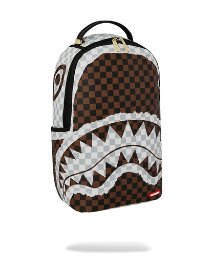 Zaino Sprayground marrone "CREAM AND BROWN TEAR CHECK BACKPACK"