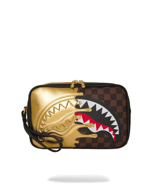Pochette e beauty Sprayground SHARKS IN PARIS GOLD DRIP TOILETRY BRICK