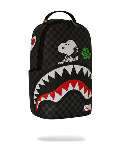 Zaino Sprayground nero Snoopy top shark money dlxsv backpack
