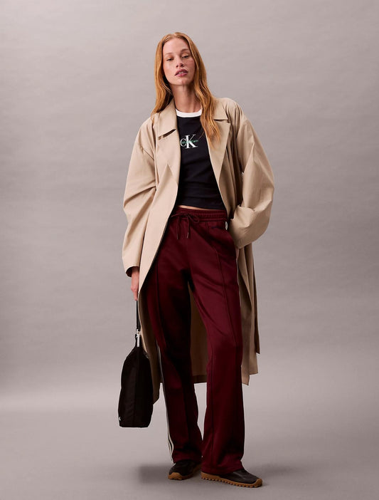 Pantalone Calvin Klein acetato con strisce a contrasto donna