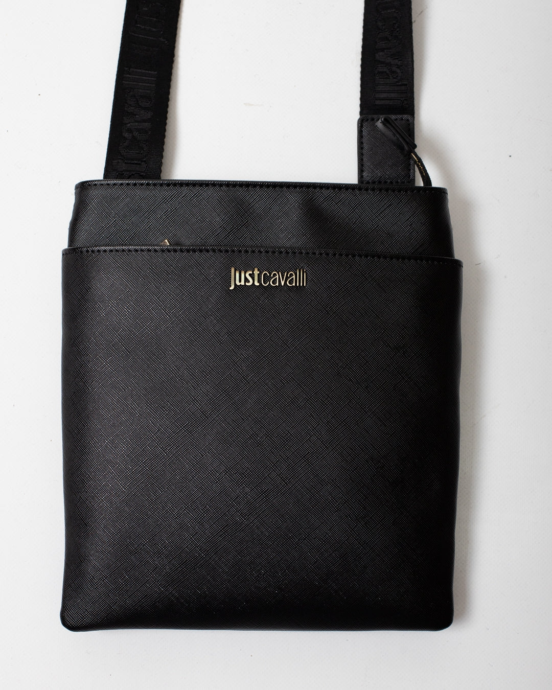 Tracolla Just Cavalli "Metal lettering" in ecopelle