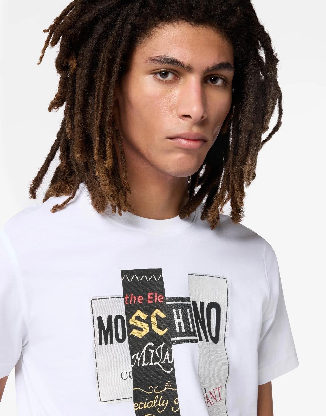 T-Shirt Moschino "Labels Print" uomo