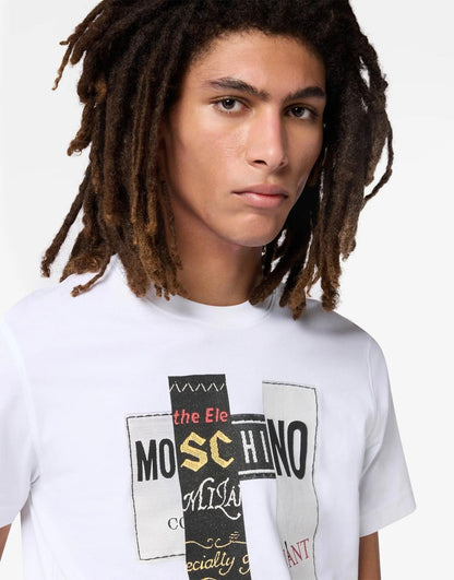 T-Shirt Moschino "Labels Print" uomo