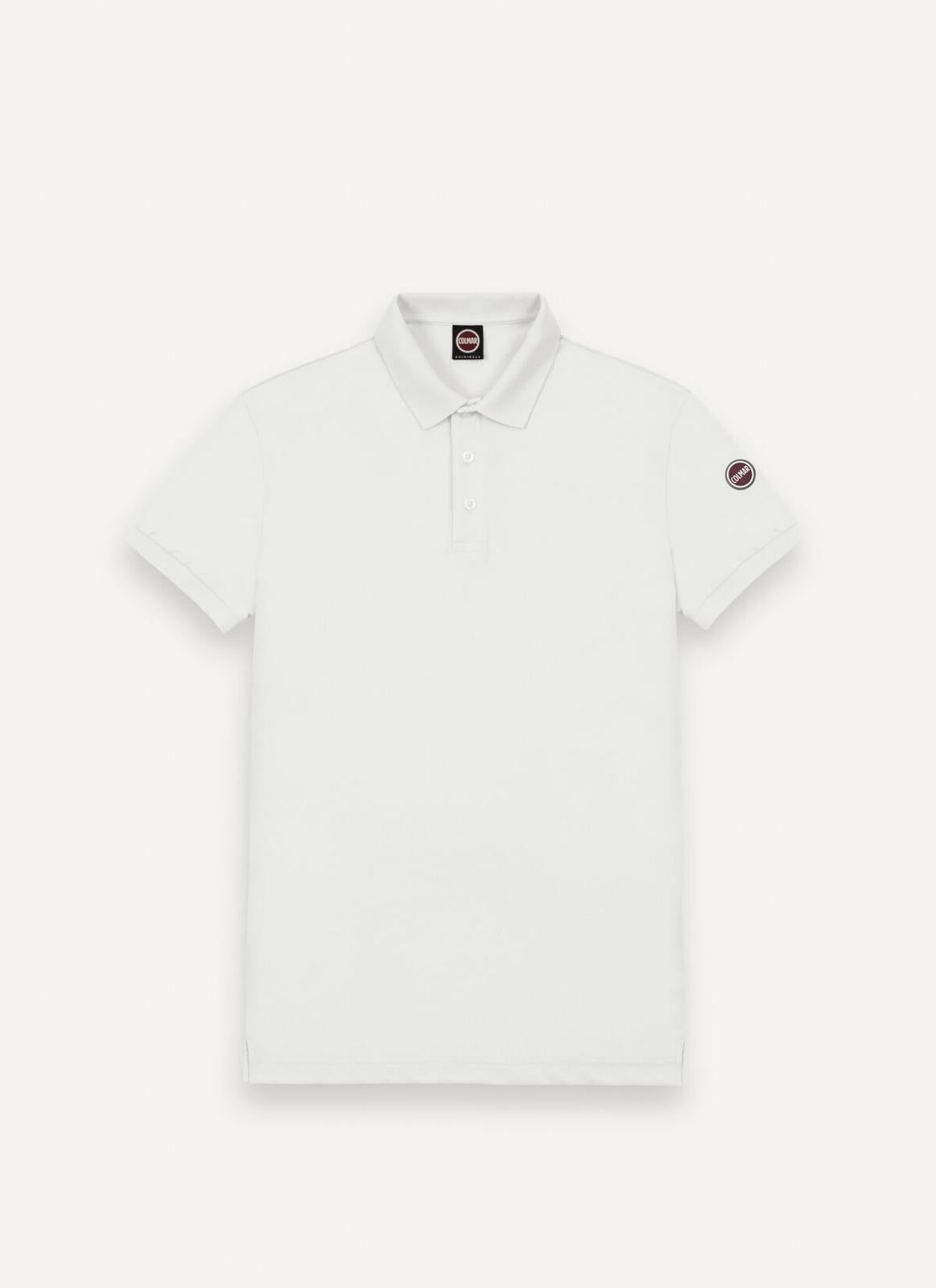 Polo Colmar con logo in silicone manica uomo