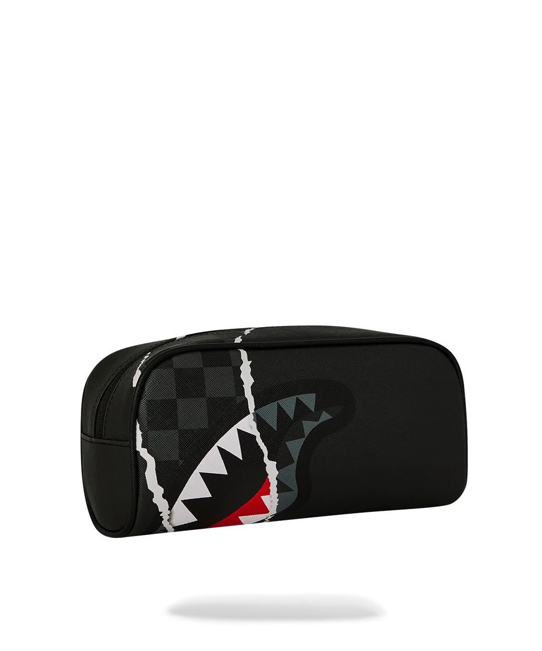Pochette Sprayground nero CENTER RIP REVEALING GRAY CHECK POUCH