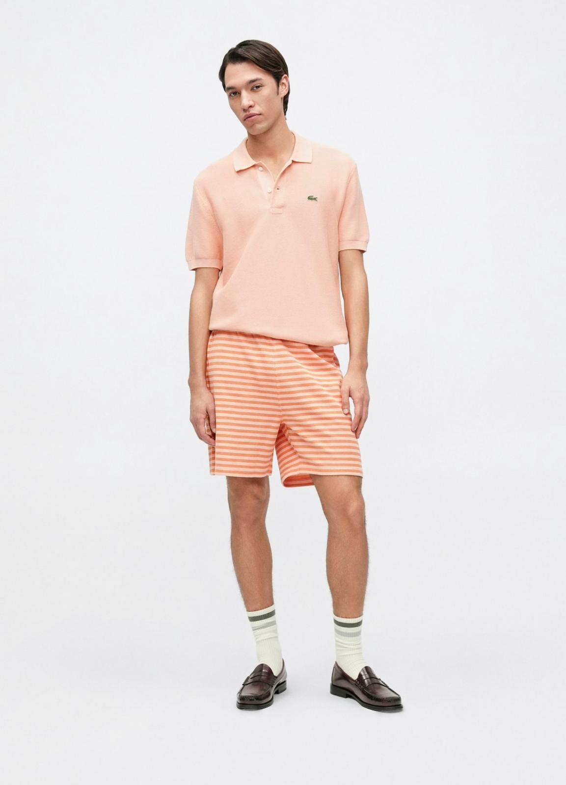 Polo Lacoste in maglia classic fit uomo
