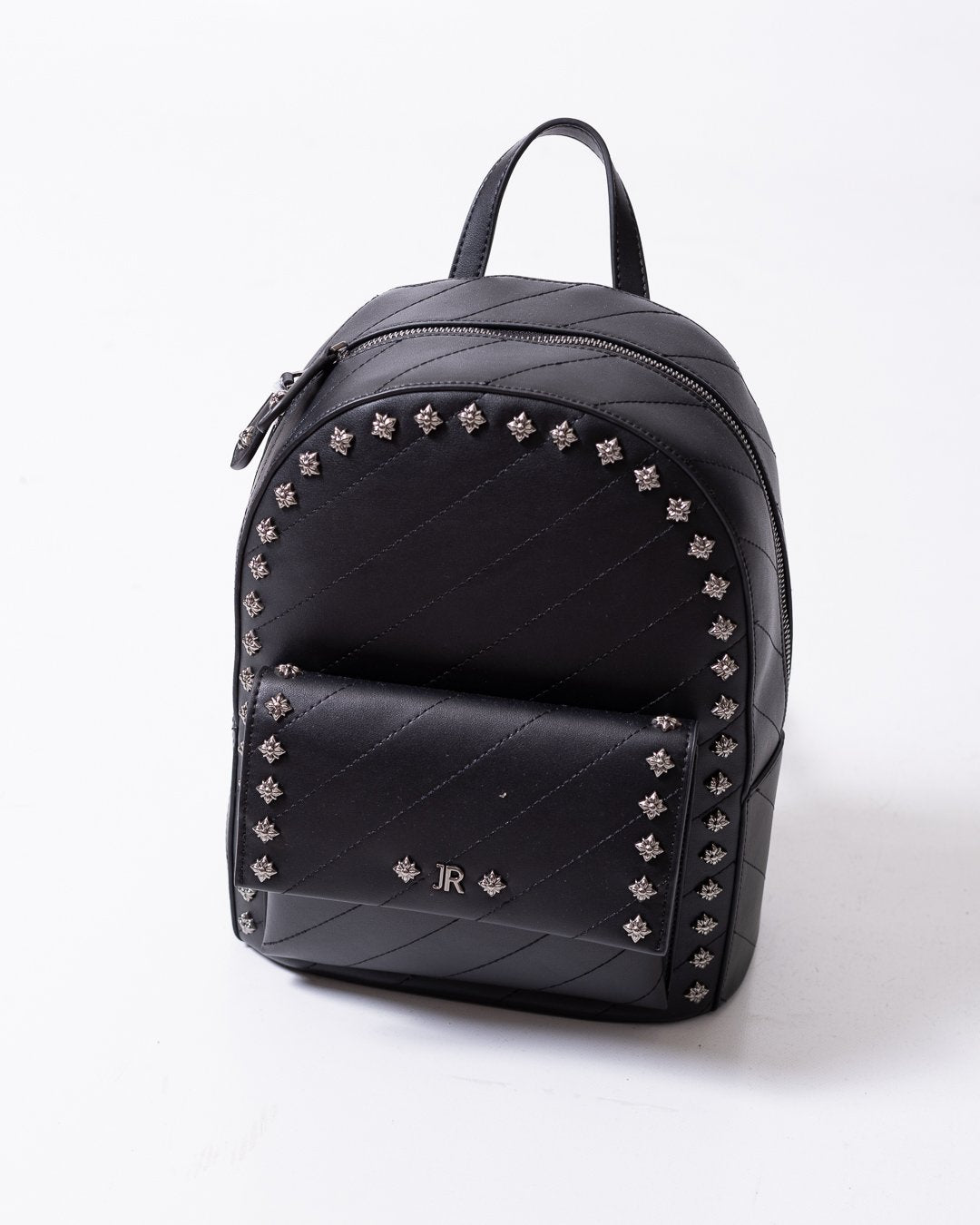 Zaino John Richmond con logo "JR" e borchie