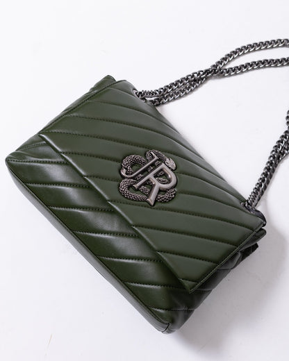Borsa John Richmond texture trapuntata con logo "JR"