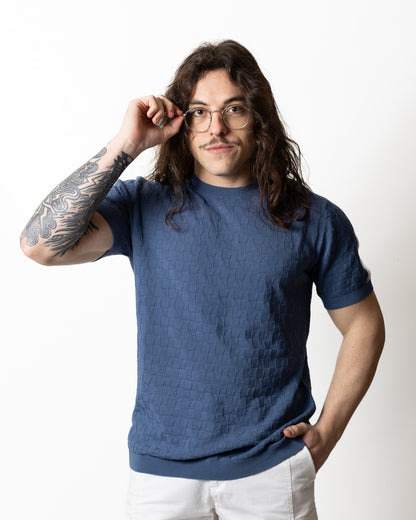 T-Shirt Liu Jo in maglia con ricami uomo