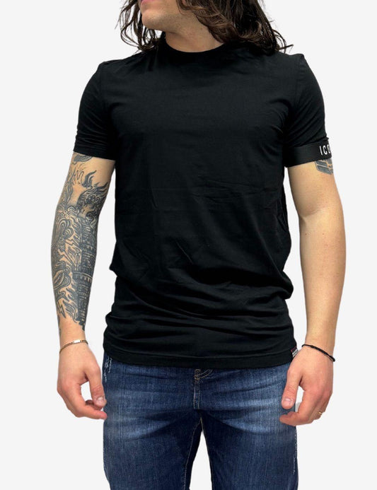T-Shirt Dsquared2 con banda elastica logata