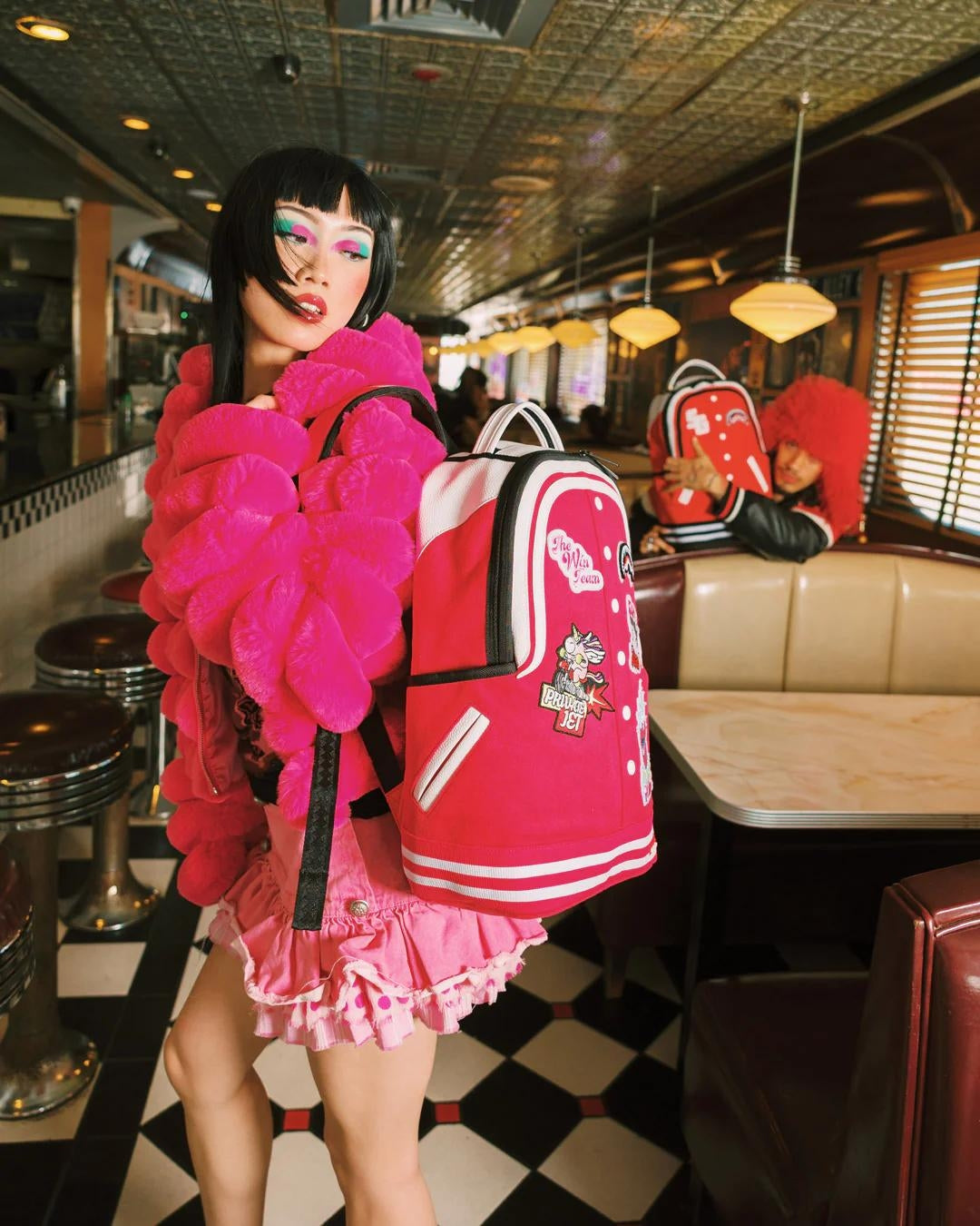 Zaino Sprayground fucsia Girls varsity dlx backpack