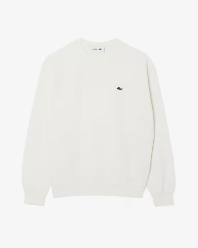 Maglia Lacoste girocollo in misto lana donna