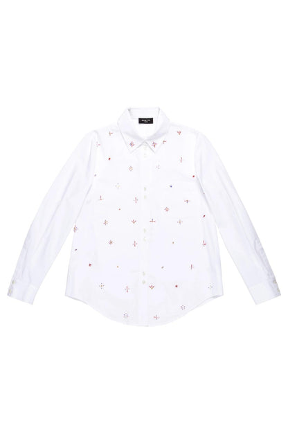 Camicia Nenette con paillettes e strass donna