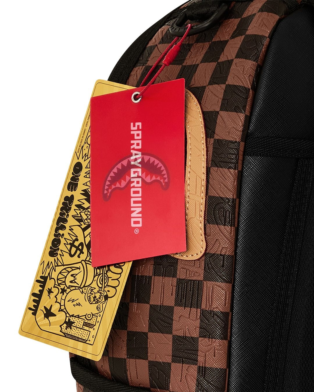 Zaino Sprayground marrone EMBOSSED CHECK BROWN BACKPACK