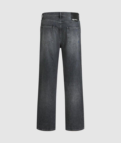 Jeans Karl Lagerfeld relaxed con strappi uomo