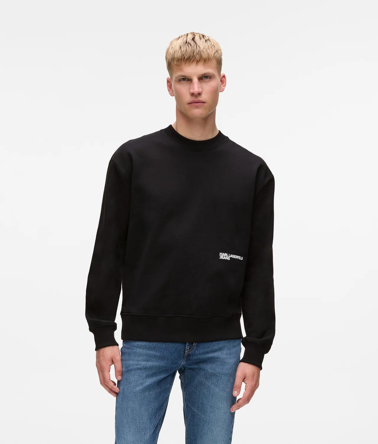 Felpa Karl Lagerfeld Jeans girocollo "Karlism" uomo