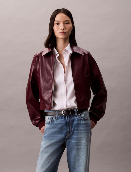 Giubbotto Calvin Klein in similpelle donna