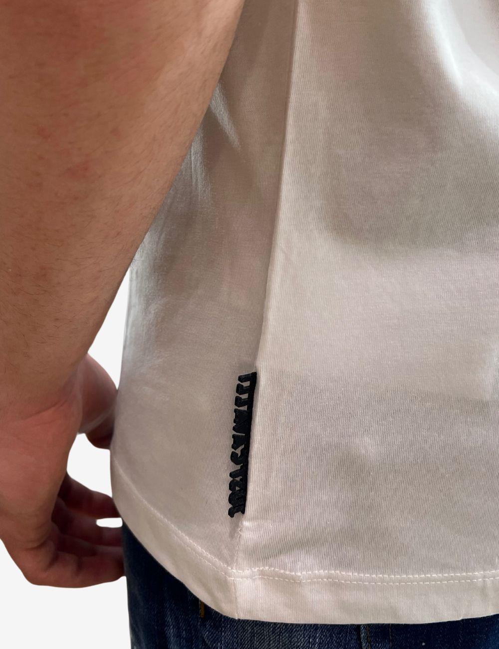T-Shirt Just Cavalli con logo effetto camoscio uomo