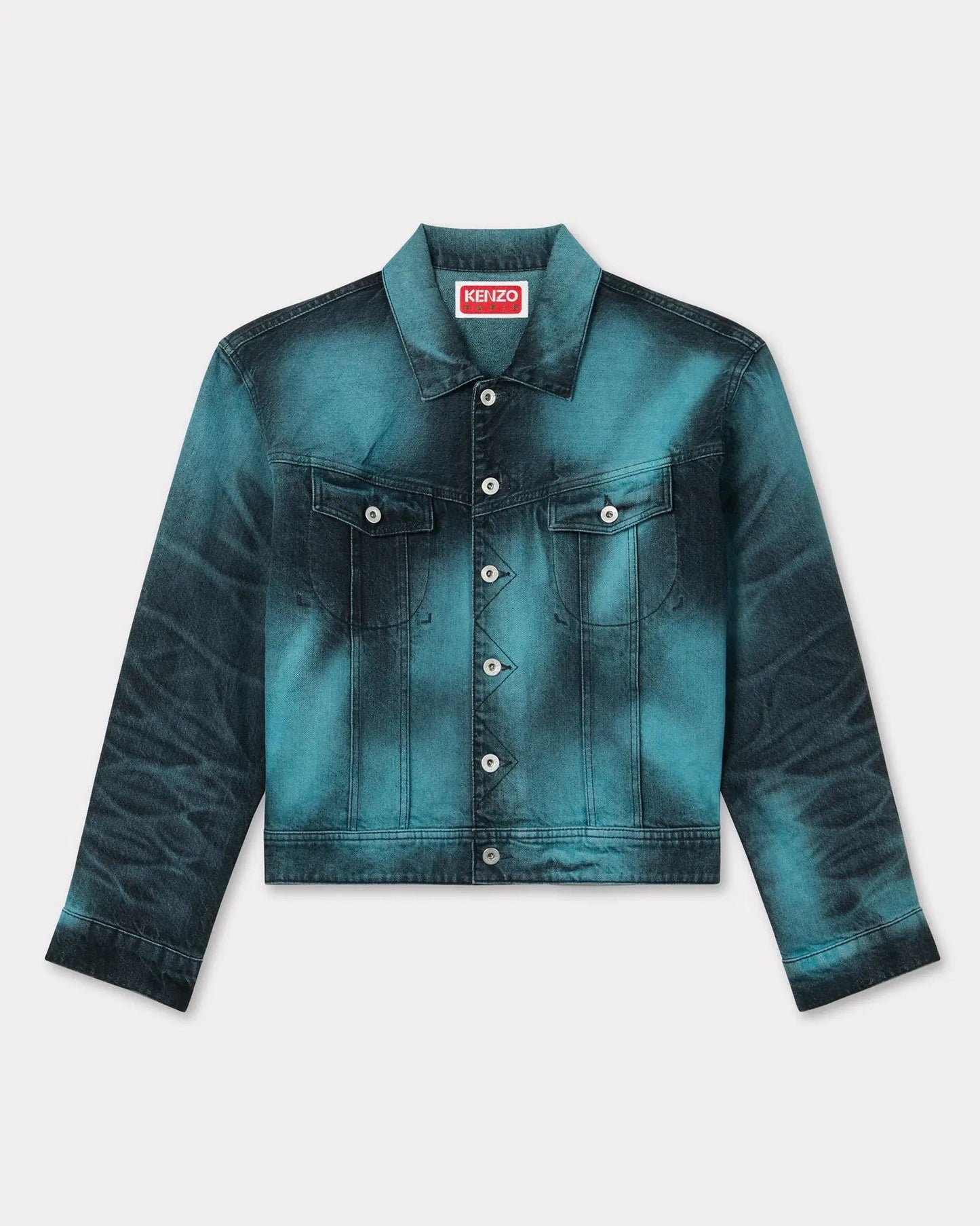 Giubbotto Kenzo Paris in jeans "Kenzo Boke Heart" uomo