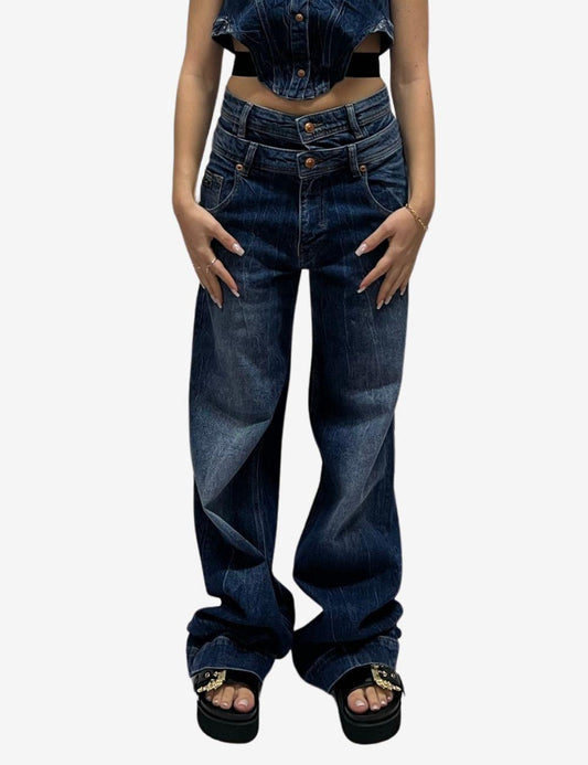 Jeans Versace Jeans Couture con doppia cintura donna