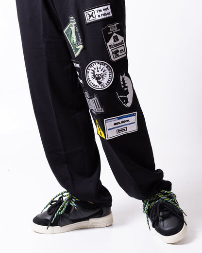 Pantalone Richmond X in felpa "Logo Patch" uomo