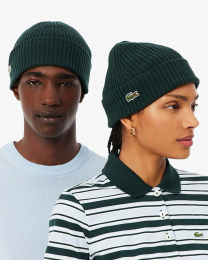 Cappello Lacoste a costine logato