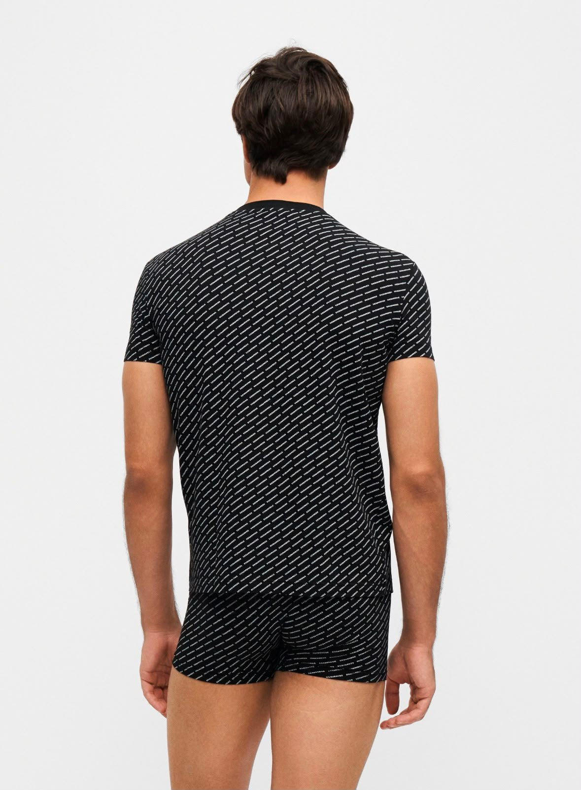 T-Shirt e Boxer Dsquared2 con logo all-over uomo