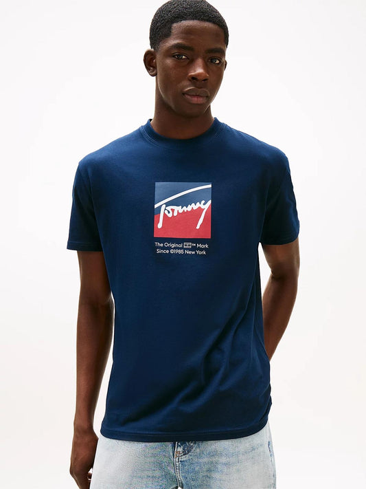 T-Shirt Tommy Jeans "The original mark" uomo