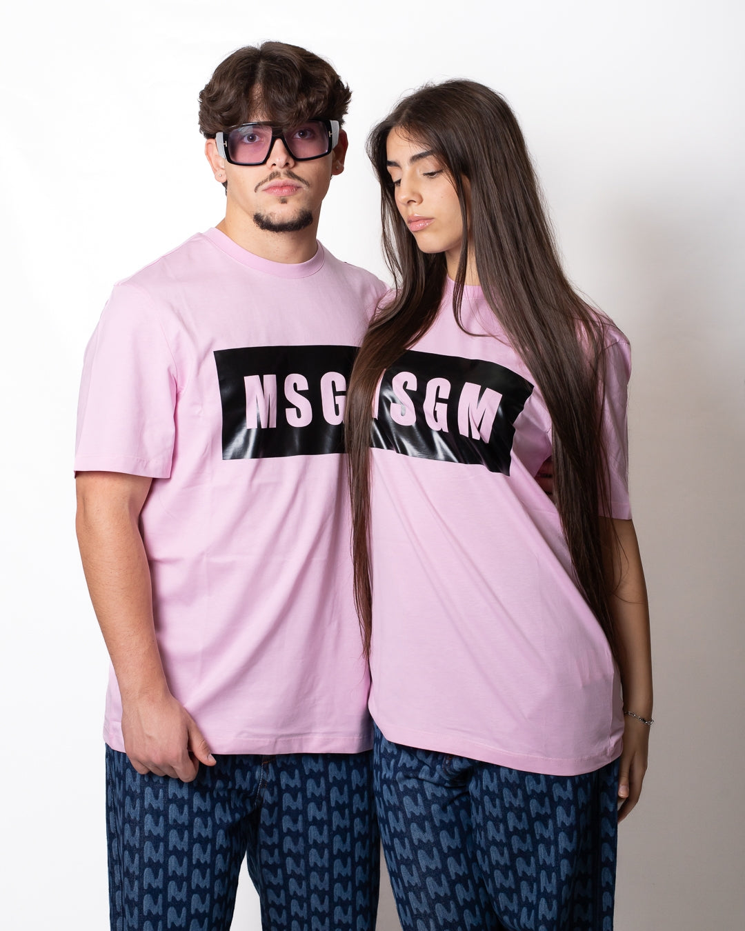 T-Shirt MSGM stampa "Logo Box"