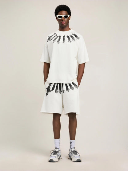 T-Shirt Palm Angels loose fit "Big Neck Logo" uomo