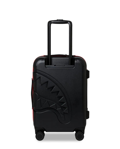 Valigia Sprayground nero printed zipper shark carry-on luggage trolley