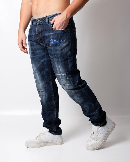 Jeans G2 Firenze "Blue Cobalto" slim uomo