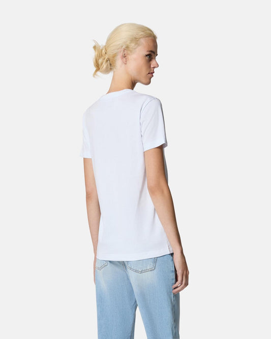T-Shirt John Richmond con frange e ricamo donna