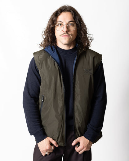 Gilet Richmond X reversibile con logo ricamato