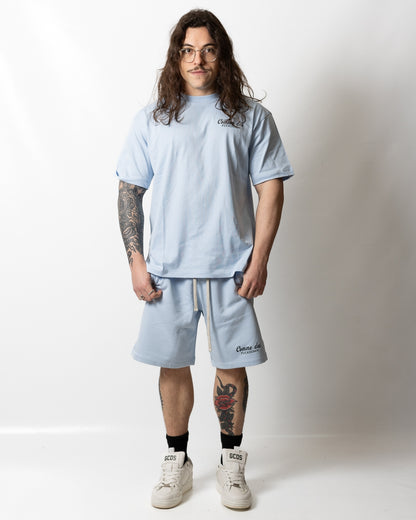 Bermuda Comme des Fuckdown in felpa con stampe uomo