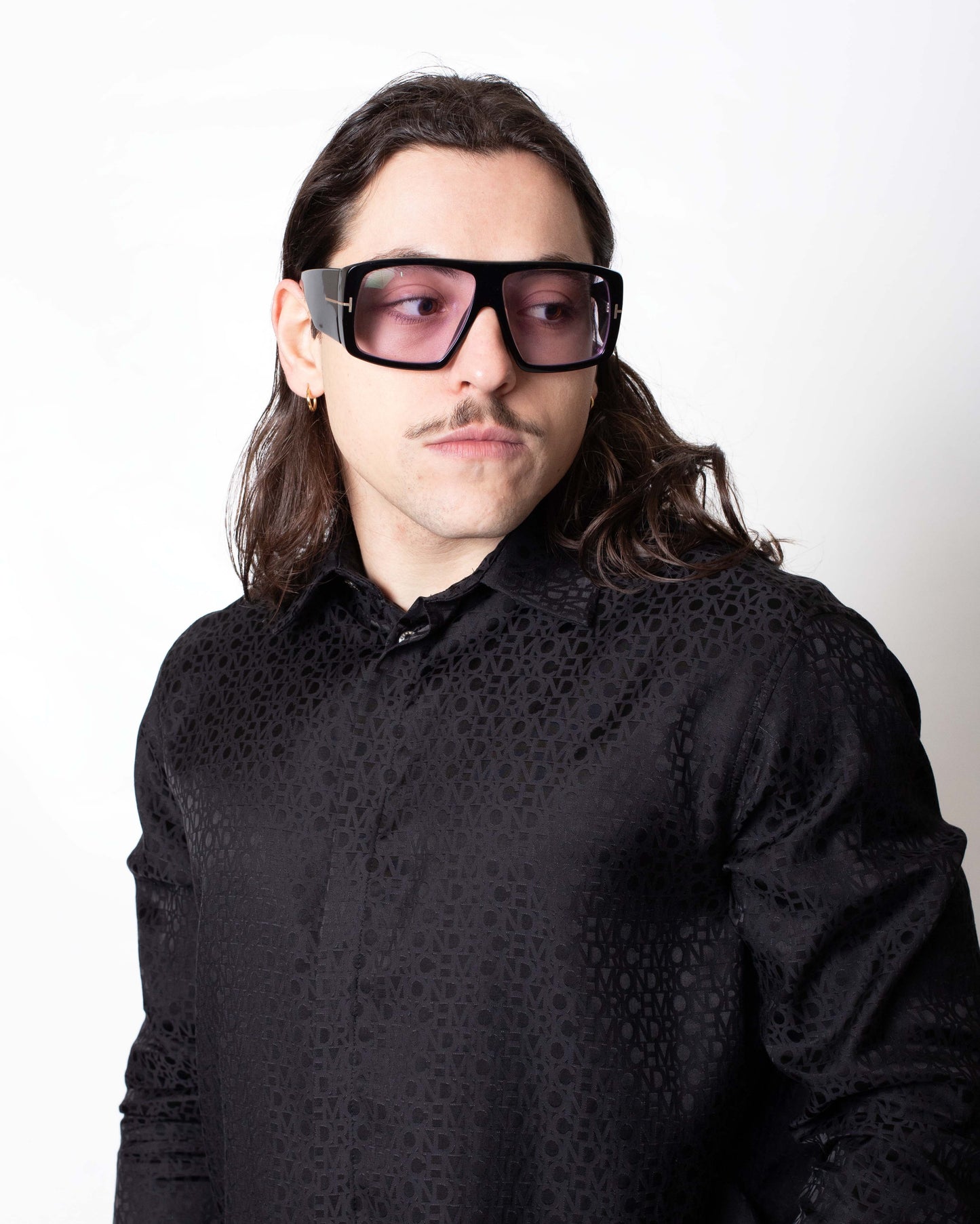 Camicia John Richmond con logo all-over uomo