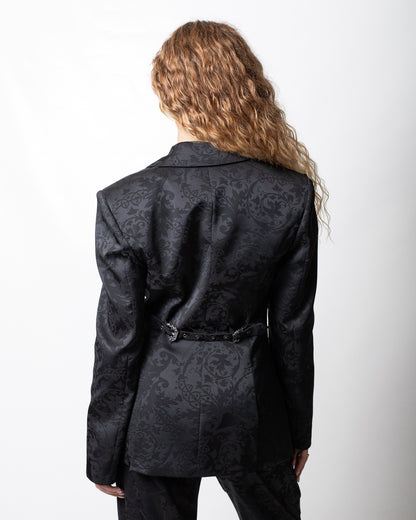 Giacca blazer Versace Jeans Couture "Satin Barocco" monopetto donna