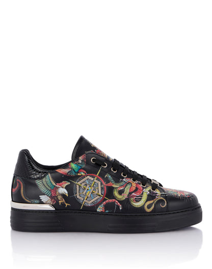 Sneakers Philipp Plein printed low-top stampata allover uomo