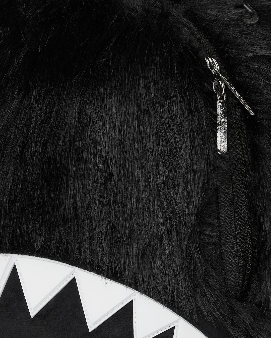 Zaino Sprayground nero "FUR CRAY BLACK BACKPACK"