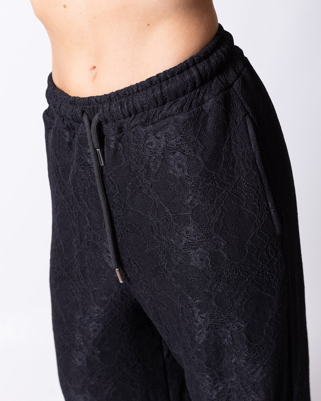 Pantalone Disclaimer con dettaglio in pizzo donna