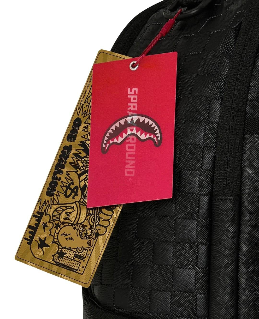 Zaino Sprayground nero RAISED CHECK BACKPACK