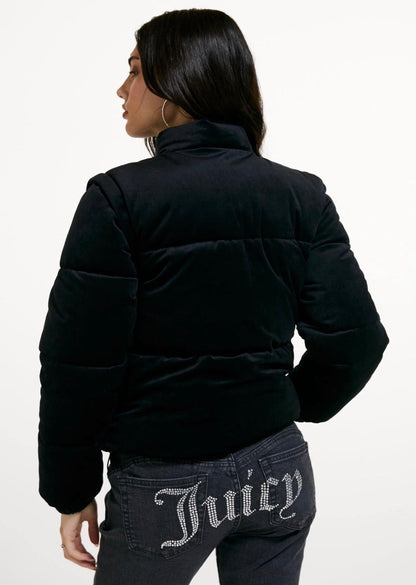 Giubbotto Juicy Couture con logo strass