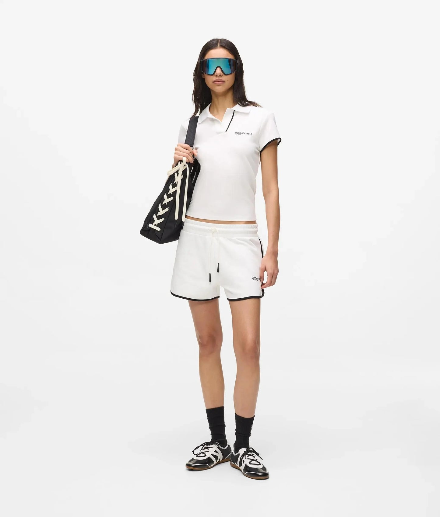 Short Karl Lagerfeld Jeans in felpa "Text Logo" donna