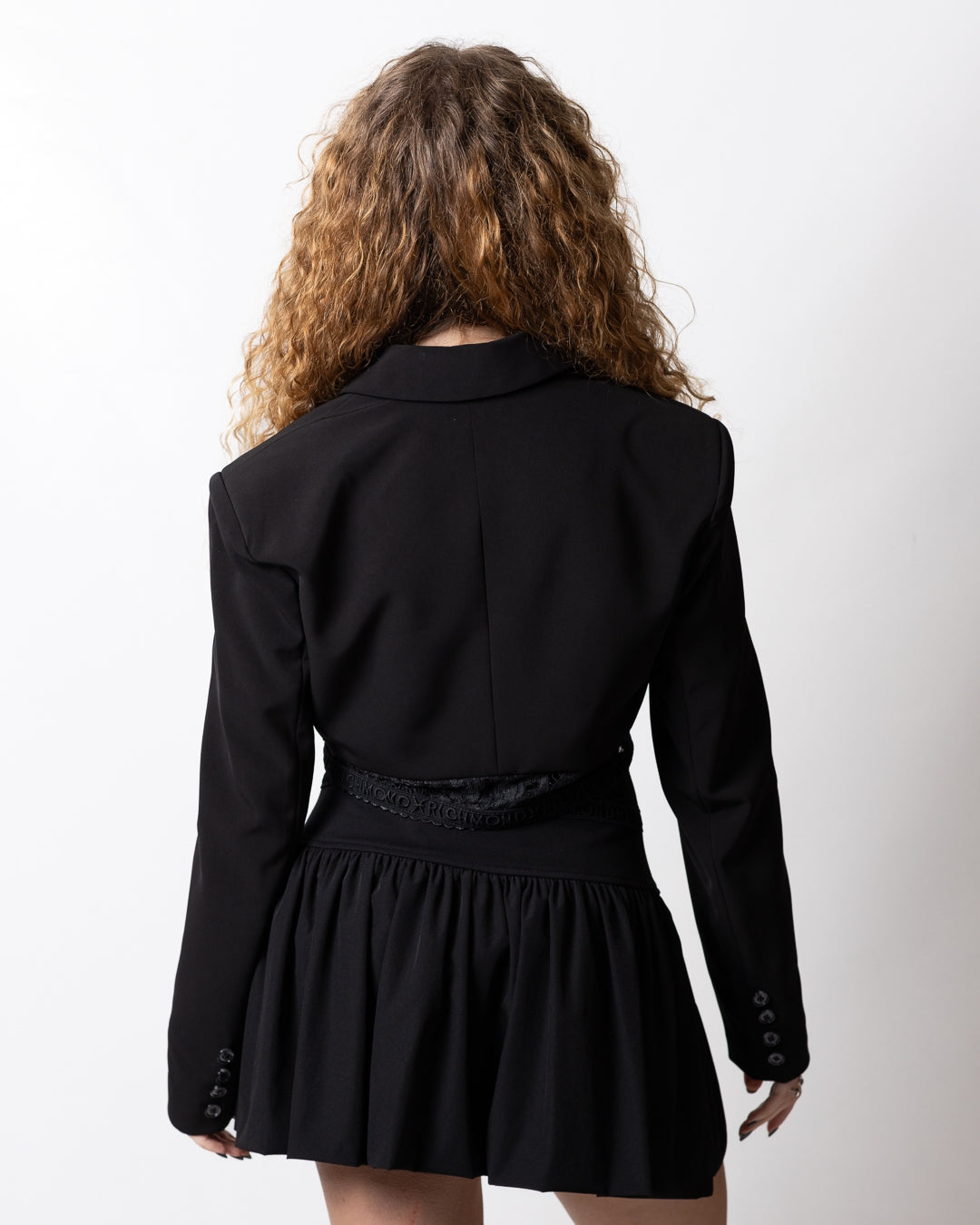 Giacca blazer Richmond X cropped con pizzo donna