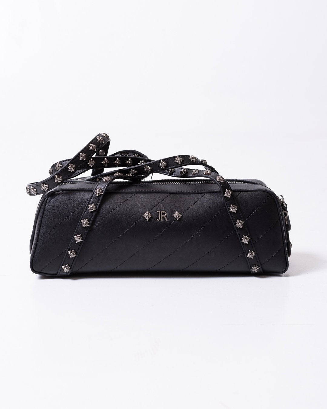 Borsa John Richmond con logo "JR" e borchie