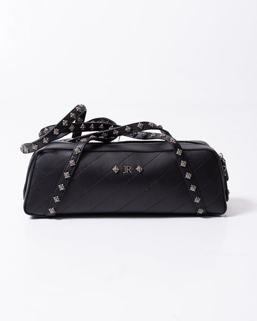 Borsa John Richmond con logo "JR" e borchie