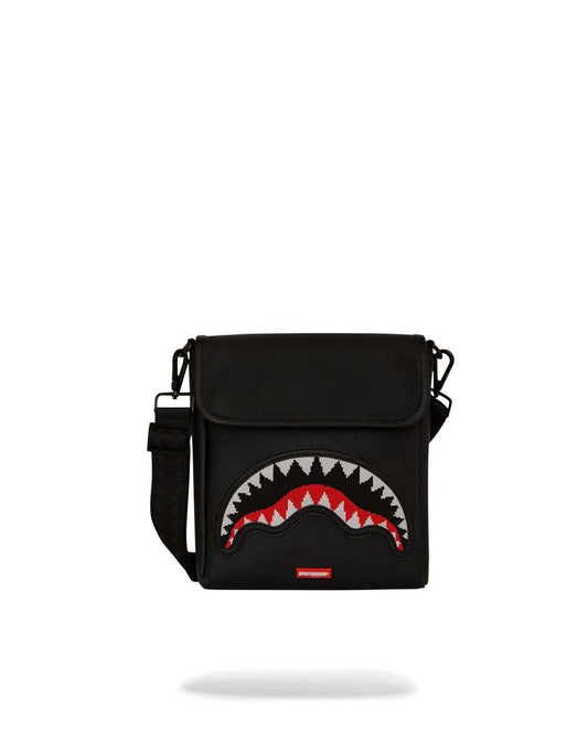 Tracolla Sprayground nero Fly knit mouth messanger sling