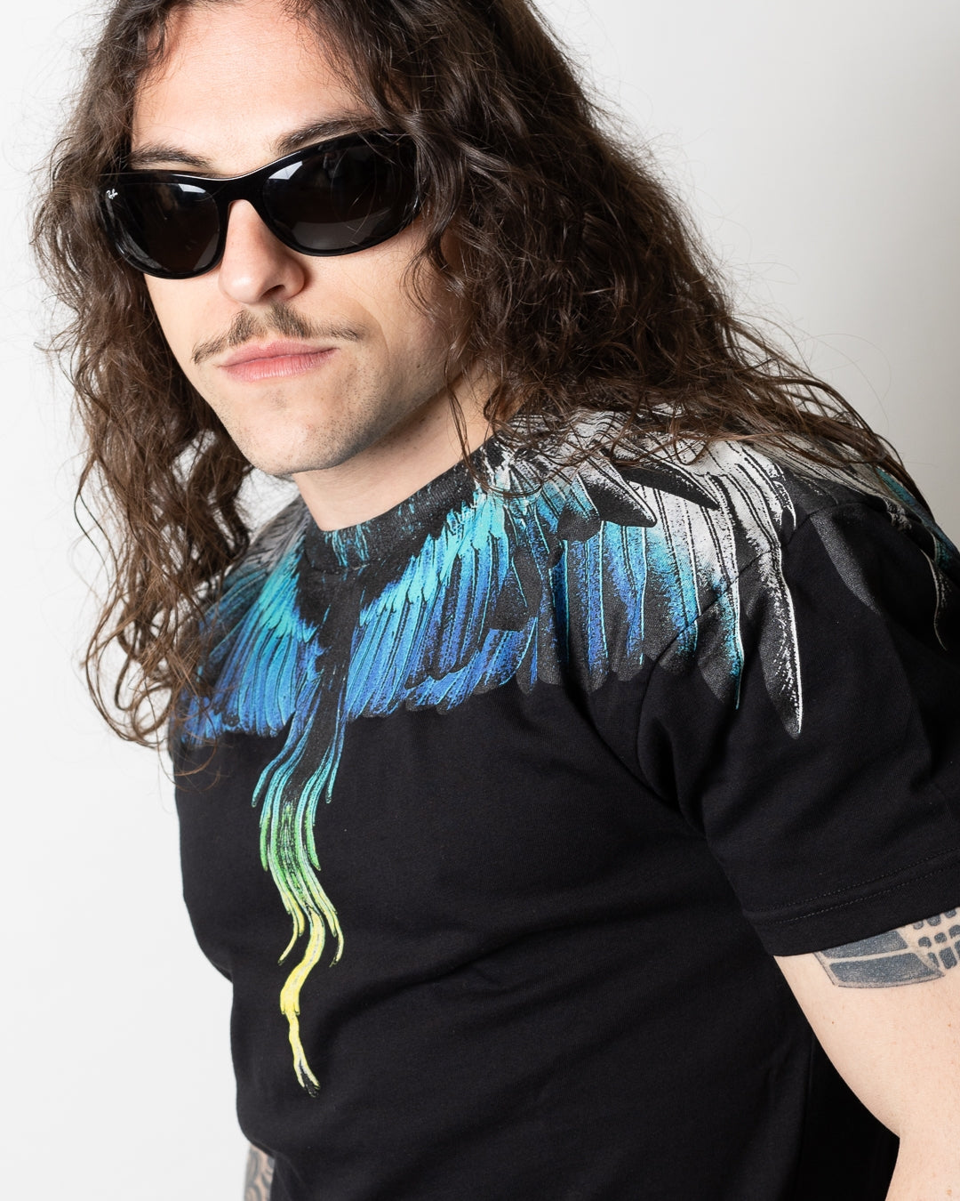 T-Shirt Marcelo Burlon "Icon Wings Colorfull" uomo